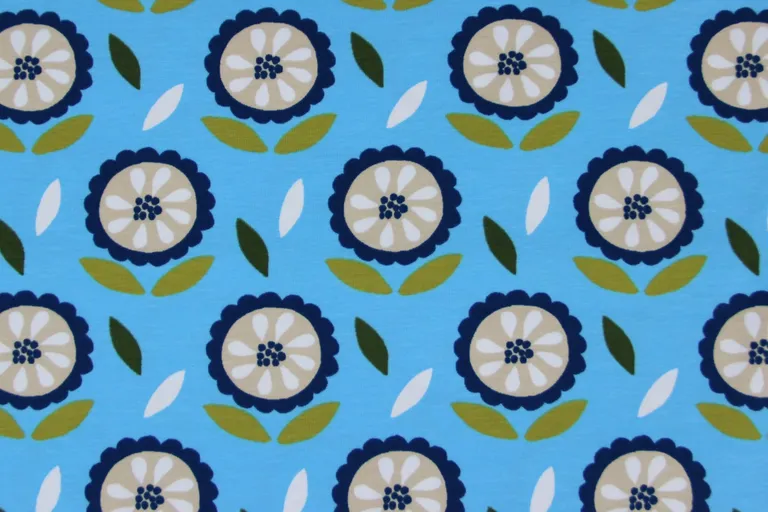 lustige witzige Boxershorts UnterwäscheBlumen hellblau